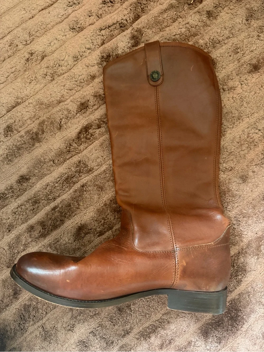 Frye Melissa Button Boots - Brown